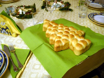 Stella Di Natale Di Pane.L Albero Dei Panini